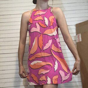 Small KLD high neck thin strap party mini dress